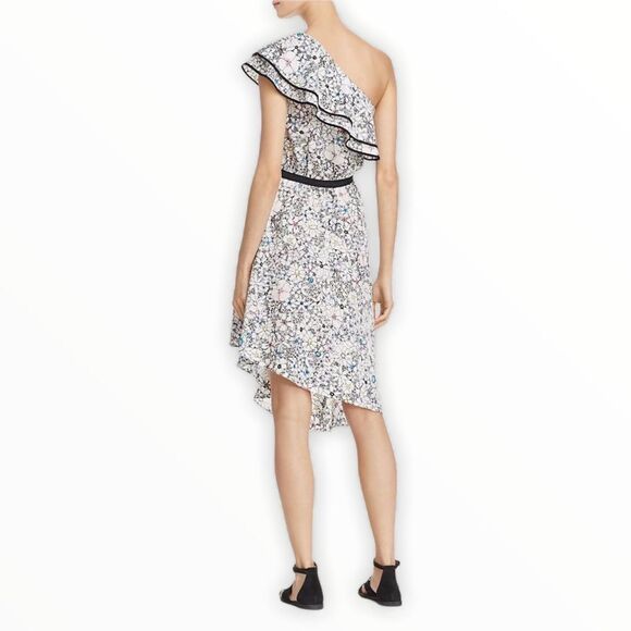 LIKELY • One-Shoulder Asymmetrical Floral Dress - Picture 14 of 14